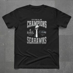 Seattle Seahawks Super Bowl LX Champions Locker Room Black Unisex Tee